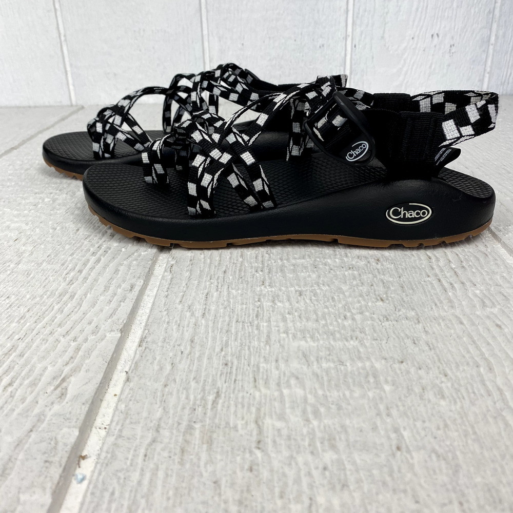Chaco Sandals Womens ZX2 SZ 10 Classic Black White Hike Sports Water Outdoors - Picture 9 of 16